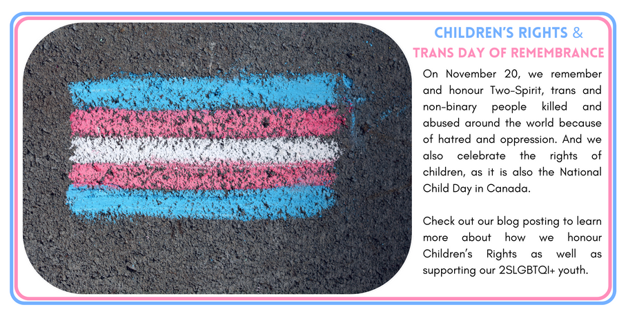 Trans Day of Remembrance + National Children’s Day